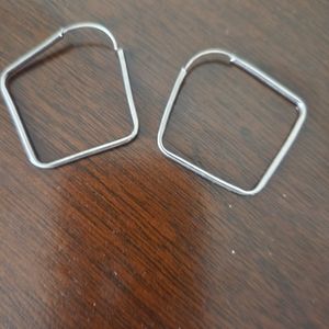Silver earrings